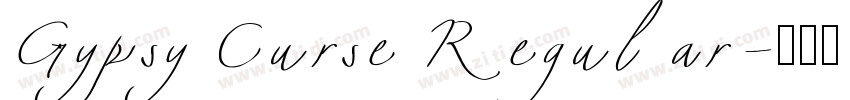 Gypsy Curse Regular字体转换